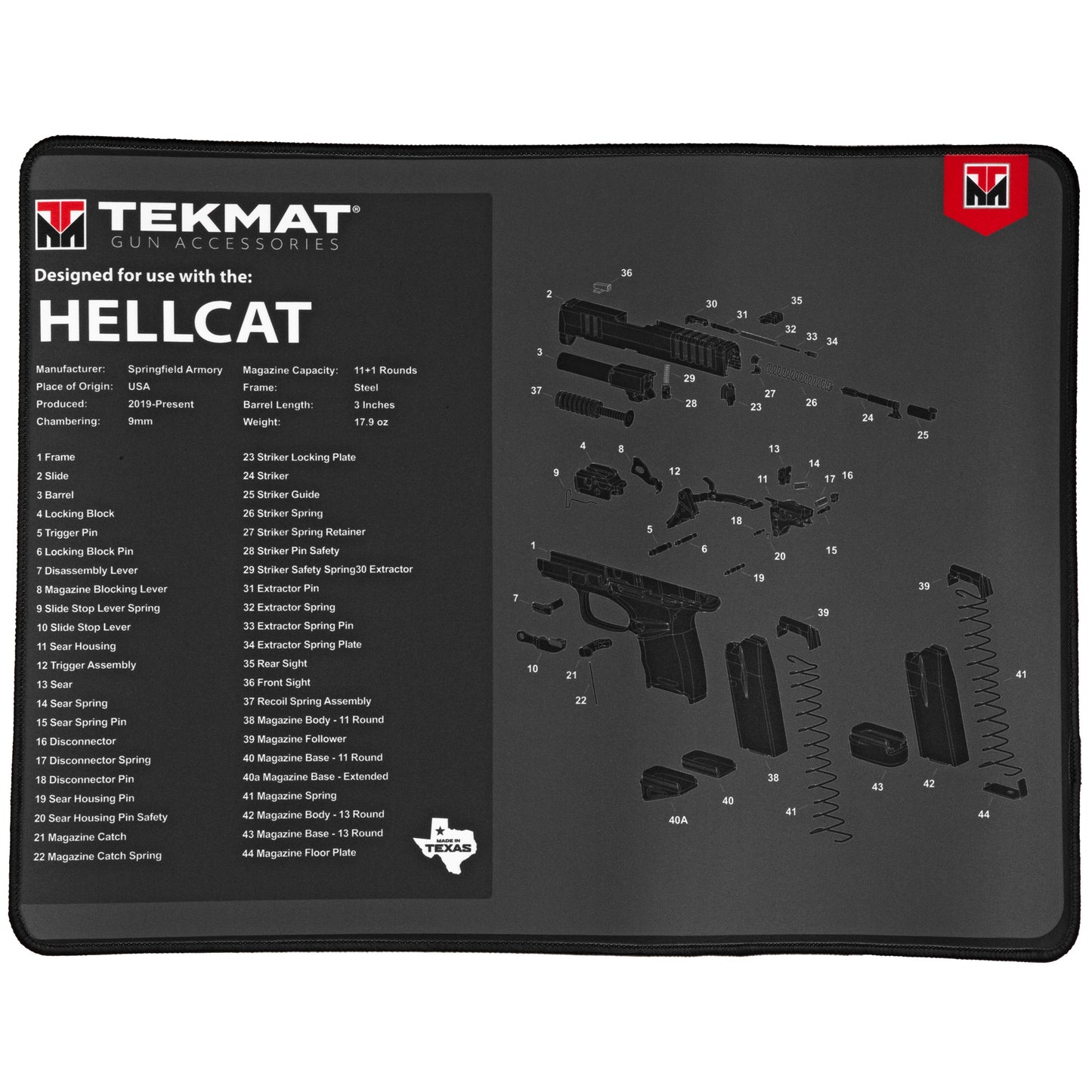 Tekmat Ultra Pstl Mat Hellcat