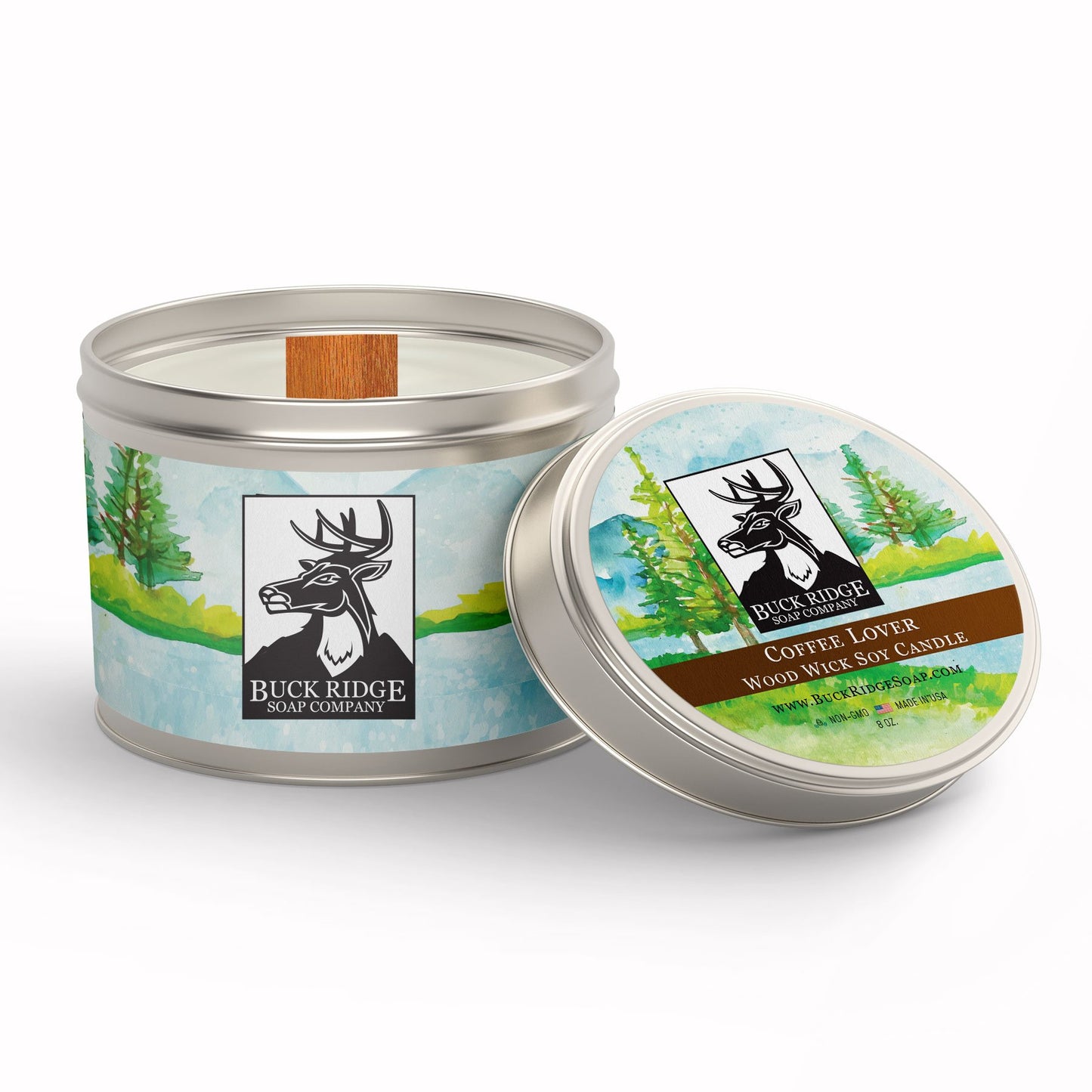 Coffee Lover Sustainable Wood Wick Soy Candle