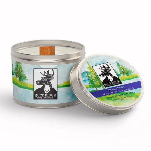Blueberry Sustainable Wood Wick Soy Candle