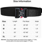 Quick Release Buckle Tactical Belt Military Hiking Rigger Nylon Web Work Belt Heavy Duty Work Belt Stretch Strap (Black-A)