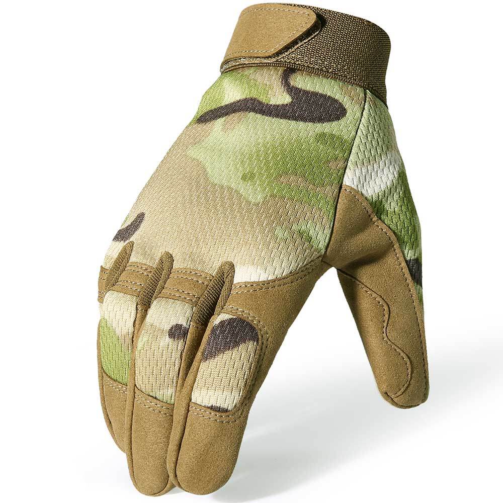 Tactical Gloves Camo Military Army Cycling Glove Sport Climbing Paintball Shooting Hunting Riding Ski Full Finger Mittens Men